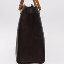 GUCCI Bamboo Hand Bag Suede Brown Gold 002 1186 0260 Auth ep15058-3