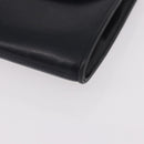 GUCCI Chain Shoulder Bag Leather Navy Gold Auth ep15061-15