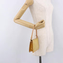LOUIS VUITTON Monogram Vernis Lexington Pouch Beige M91010 LV Auth ep15062A-20