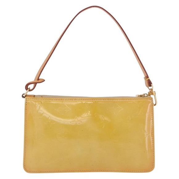 LOUIS VUITTON Monogram Vernis Lexington Pouch Beige M91010 LV Auth ep15062A