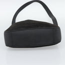 GUCCI Bamboo Shoulder Bag Suede 2way Black Gold 001 1638 2058 Auth ep15063-5