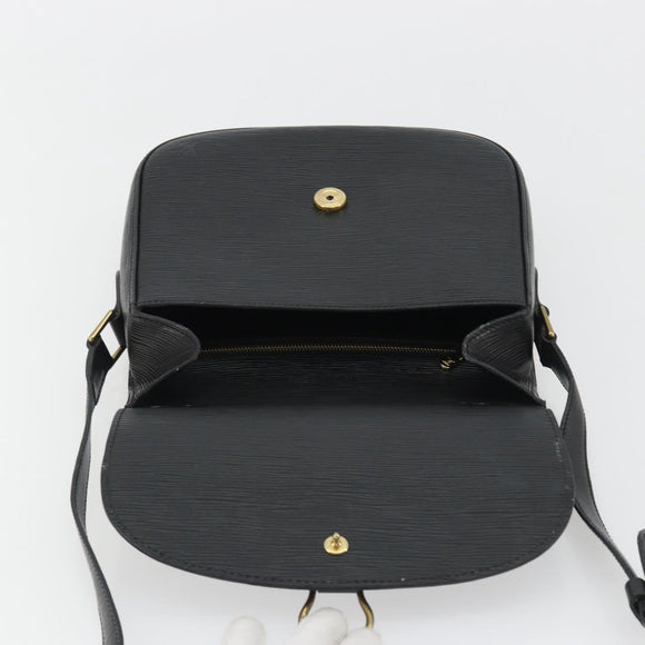 LOUIS VUITTON Epi Saint Cloud GM Shoulder Bag Black Noir M52192 LV Auth ep15065A