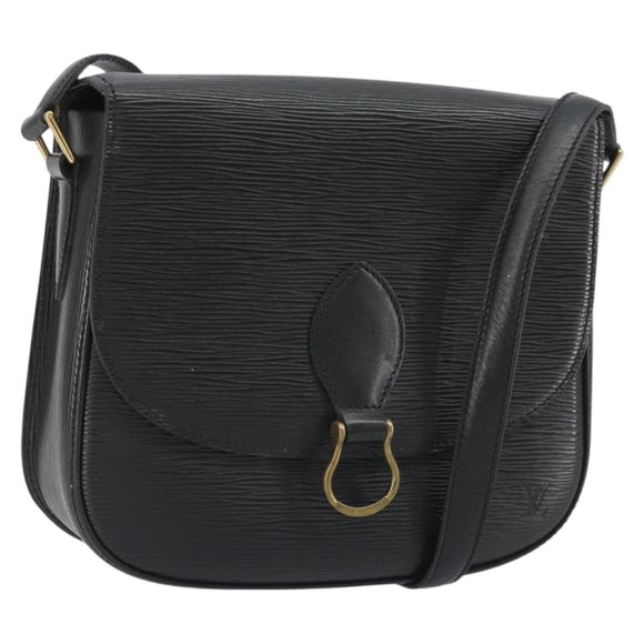 LOUIS VUITTON Epi Saint Cloud GM Shoulder Bag Black Noir M52192 LV Auth ep15065A