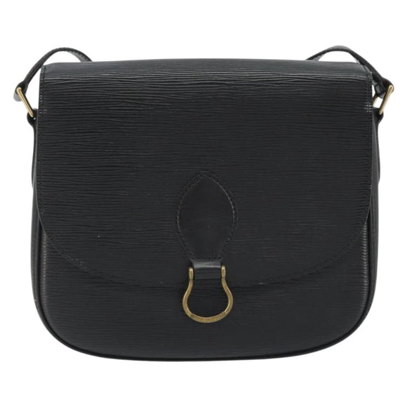 LOUIS VUITTON Epi Saint Cloud GM Shoulder Bag Black Noir M52192 LV Auth ep15065A