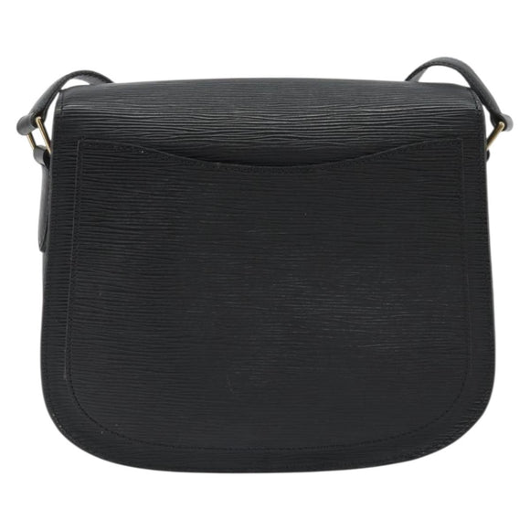 LOUIS VUITTON Epi Saint Cloud GM Shoulder Bag Black Noir M52192 LV Auth ep15065A
