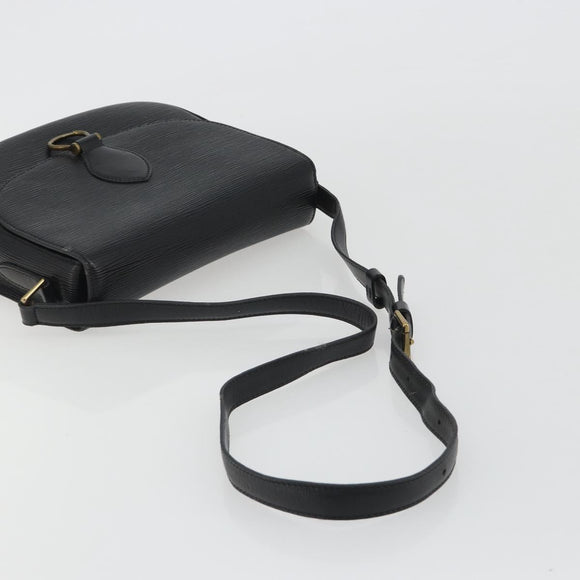 LOUIS VUITTON Epi Saint Cloud GM Shoulder Bag Black Noir M52192 LV Auth ep15065A