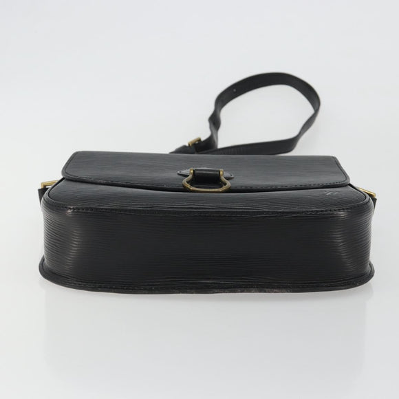 LOUIS VUITTON Epi Saint Cloud GM Shoulder Bag Black Noir M52192 LV Auth ep15065A