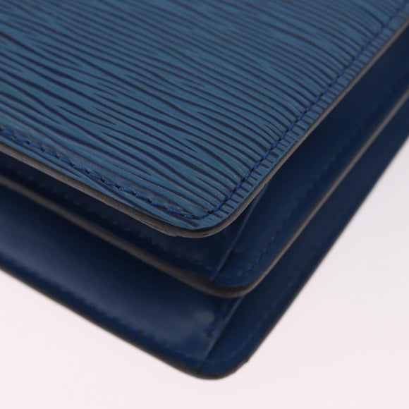 LOUIS VUITTON Epi Capuchin Shoulder Bag Blue M52345 LV Auth ep15066