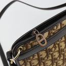 Christian Dior Trotter Canvas Shoulder Bag Beige Auth ep15067-10