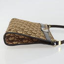 Christian Dior Trotter Canvas Shoulder Bag Beige Auth ep15067-3