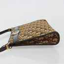 Christian Dior Trotter Canvas Shoulder Bag Beige Auth ep15067-4