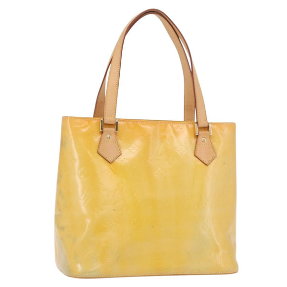 LOUIS VUITTON Monogram Vernis Houston Hand Bag Gris M91053 LV Auth ep15069