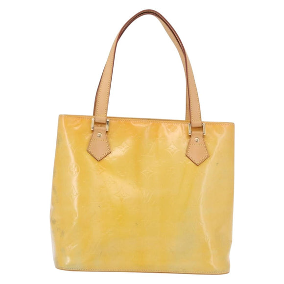 LOUIS VUITTON Monogram Vernis Houston Hand Bag Gris M91053 LV Auth ep15069
