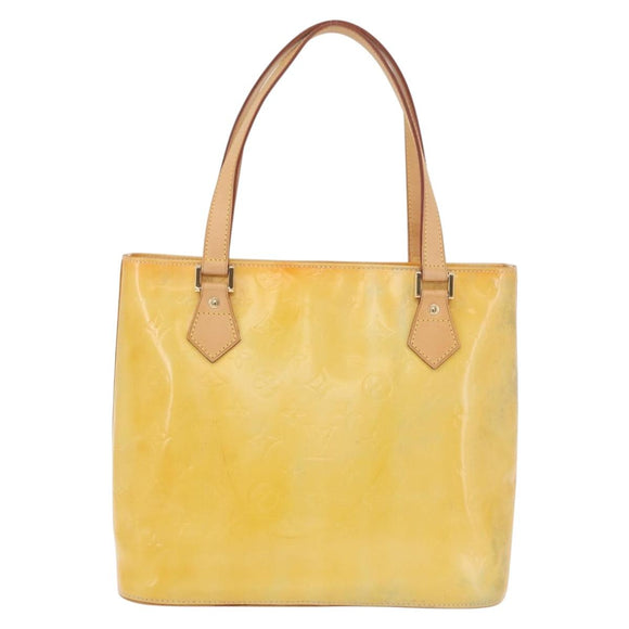 LOUIS VUITTON Monogram Vernis Houston Hand Bag Gris M91053 LV Auth ep15069