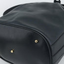 GUCCI Bamboo Hand Bag Leather 2way Navy Gold 001 3754 1657 Auth ep15071-12