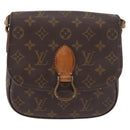 LOUIS VUITTON Monogram Saint Cloud MM Shoulder Bag M51243 LV Auth ep15072-13