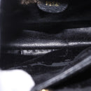 GUCCI Bamboo Hand Bag Suede Black Gold 002 1186 0260 Auth ep15073-10