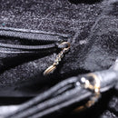 GUCCI Bamboo Hand Bag Suede Black Gold 002 1186 0260 Auth ep15073-23