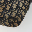 Christian Dior Trotter Canvas Shoulder Bag Navy Gold Auth ep15075-15