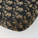 Christian Dior Trotter Canvas Shoulder Bag Navy Gold Auth ep15075-16
