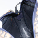 Christian Dior Trotter Canvas Shoulder Bag Navy Gold Auth ep15075-19