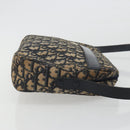 Christian Dior Trotter Canvas Shoulder Bag Navy Gold Auth ep15075-3