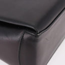 GUCCI Hand Bag Leather Black Gold Auth ep15076-9