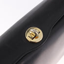 GUCCI Hand Bag Leather Black Gold Auth ep15076-17