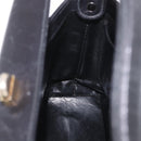 GUCCI Hand Bag Leather Black Gold Auth ep15076-20
