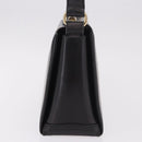 GUCCI Hand Bag Leather Black Gold Auth ep15076-3