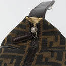 FENDI Zucca Canvas Hand Bag Black Brown Auth ep15078-18