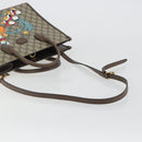GUCCI GG Supreme Donald Duck Hand Bag PVC 2way Beige Gold 648134 Auth ep15080M-9
