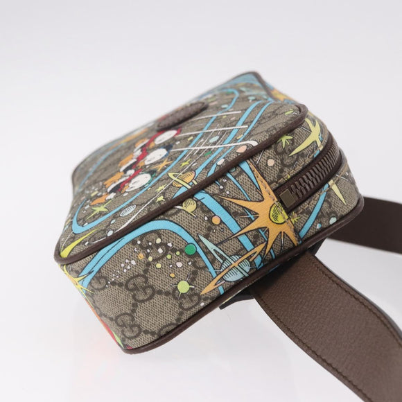 GUCCI GG Supreme Disney Collaboration Waist bag PVC Beige 602695 Auth ep15081M