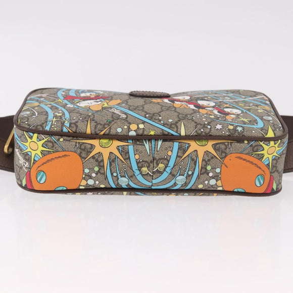 GUCCI GG Supreme Disney Collaboration Waist bag PVC Beige 602695 Auth ep15081M