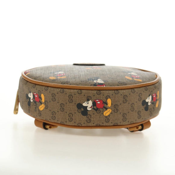 GUCCI Micro GG Supreme Disney Backpack PVC Beige Gold 603730 Auth ep15082M