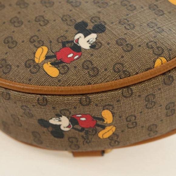 GUCCI Micro GG Supreme Disney Backpack PVC Beige Gold 603730 Auth ep15082M
