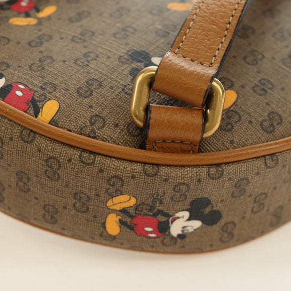 GUCCI Micro GG Supreme Disney Backpack PVC Beige Gold 603730 Auth ep15082M