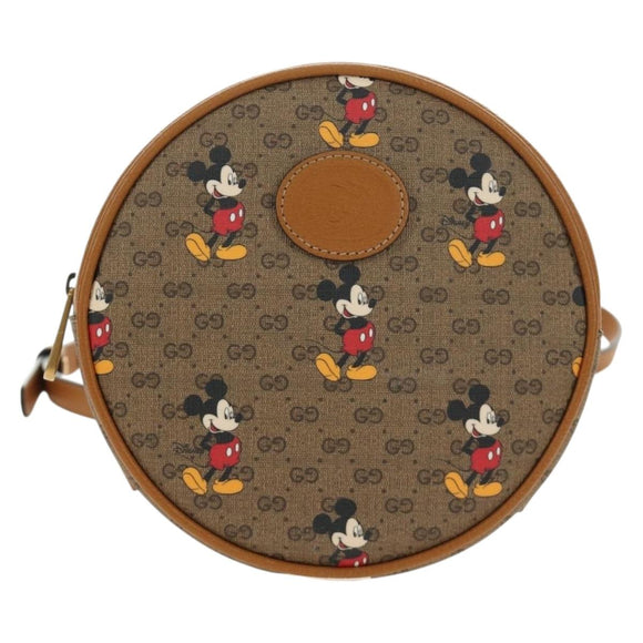 GUCCI Micro GG Supreme Disney Backpack PVC Beige Gold 603730 Auth ep15082M