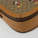 GUCCI Micro GG Supreme GUCCIxDisney Bag PVC Beige Gold 602694 Auth ep15085M-14