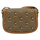 GUCCI Micro GG Supreme GUCCIxDisney Bag PVC Beige Gold 602694 Auth ep15085M-2