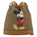 GUCCI Micro GG Canvas Disney Mickey Mouse Bag PVC Beige 602691 Auth ep15087M-13