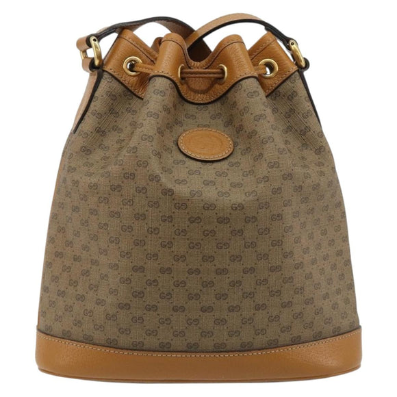 GUCCI Micro GG Canvas Disney Mickey Mouse Bag PVC Beige 602691 Auth ep15087M