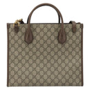 GUCCI GG Supreme Donald Duck Hand Bag PVC 2way Beige Gold 648134 Auth ep15088M-2