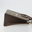 GUCCI GG Supreme Donald Duck Hand Bag PVC 2way Beige Gold 648134 Auth ep15088M-3