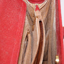 GUCCI Bamboo Hand Bag Leather Red Gold 002 1186 0259 Auth ep15092-22