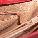 GUCCI Bamboo Hand Bag Leather Red Gold 002 1186 0259 Auth ep15092-23