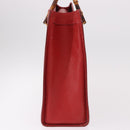 GUCCI Bamboo Hand Bag Leather Red Gold 002 1186 0259 Auth ep15092-4