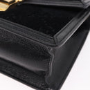 GUCCI GG Canvas Web Sherry Line Bag Velvet 2way Black Gold 470270 Auth ep15093A-13