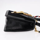 GUCCI GG Canvas Web Sherry Line Bag Velvet 2way Black Gold 470270 Auth ep15093A-4