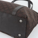 GUCCI GG Canvas Abbey Tote Bag Outlet Brown Silver 268640 Auth ep15094-10